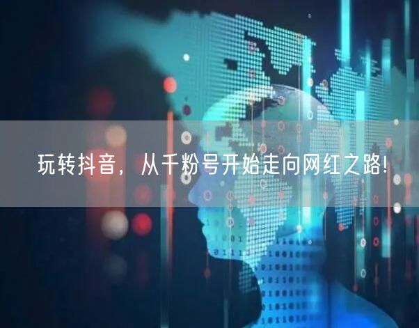 玩转抖音，从千粉号开始走向网红之路!