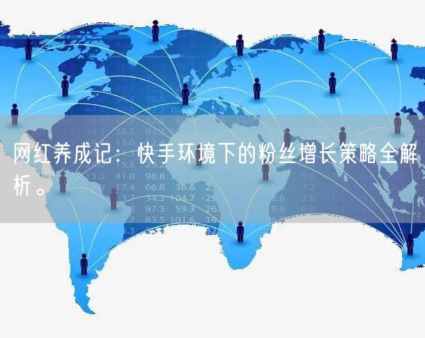 网红养成记：快手环境下的粉丝增长策略全解析。