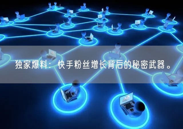 独家爆料：快手粉丝增长背后的秘密武器。