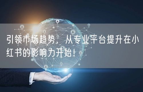 引领市场趋势，从专业平台提升在小红书的影响力开始！