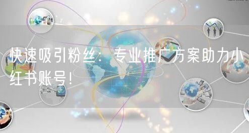 快速吸引粉丝：专业推广方案助力小红书账号！