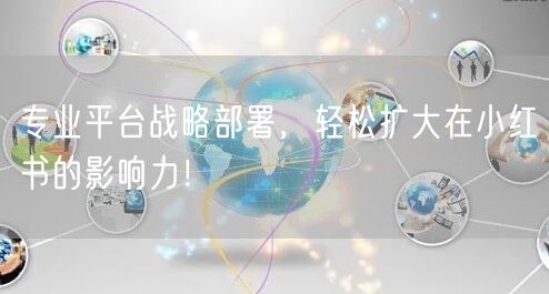 专业平台战略部署，轻松扩大在小红书的影响力！