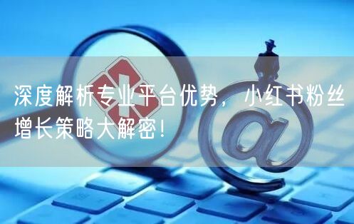 深度解析专业平台优势，小红书粉丝增长策略大解密！