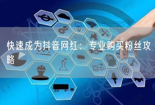 快速成为抖音网红：专业购买粉丝攻略