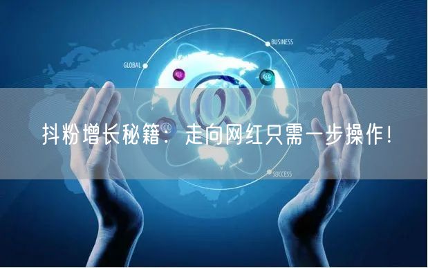 抖粉增长秘籍：走向网红只需一步操作！