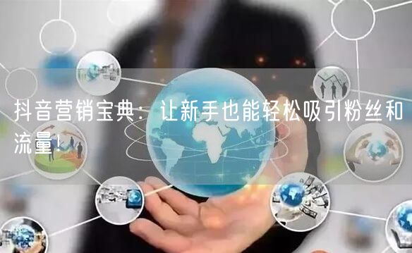 抖音营销宝典：让新手也能轻松吸引粉丝和流量！