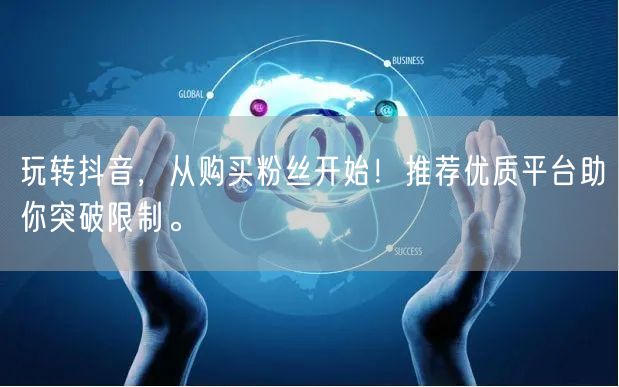 玩转抖音，从购买粉丝开始！推荐优质平台助你突破限制。